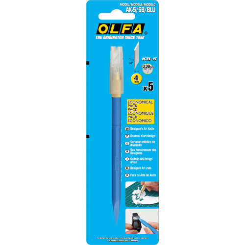 Olfa AK-5/5B Designers Art Cutter- Blue - 6pc