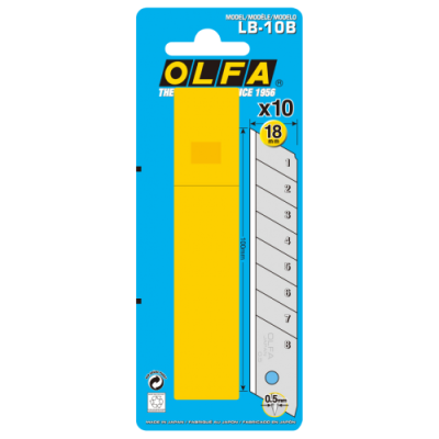 Olfa LB-10B 18mm Spare Blades - 6pc Olfa LB-10B 18mm Spare Blades - 6pc
