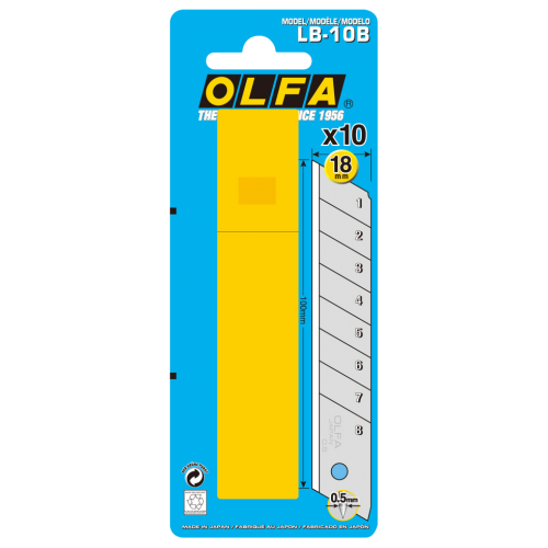 Olfa LB-10B 18mm Spare Blades - 6pc