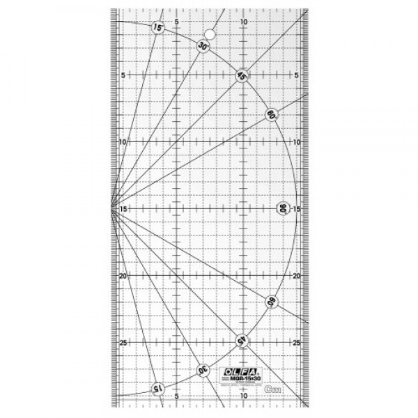 Olfa Quilt Ruler MQR 15 x 30 - 6pc