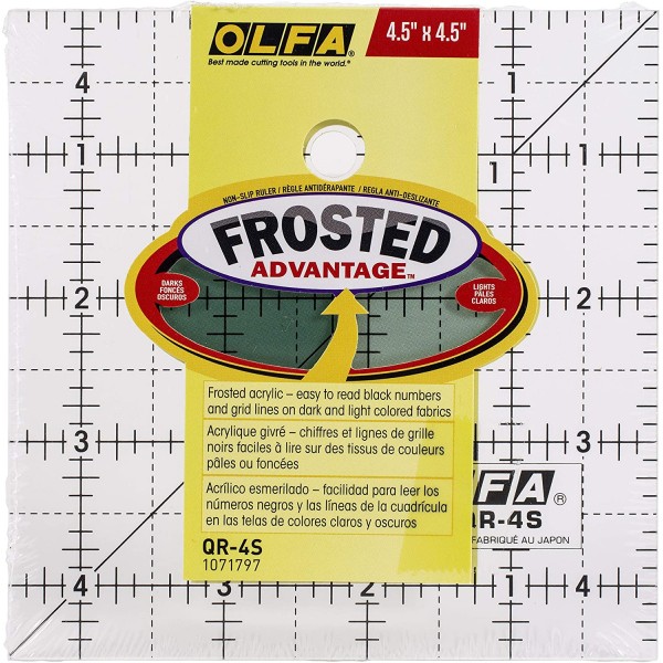 Olfa Quilt Ruler QR 4.5 x 4.5 - 6pc