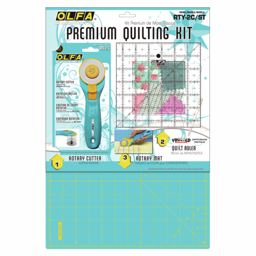 Olfa RTY-2C/ST Quilt making Kit - Aqua Version - 5pc