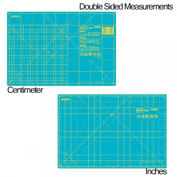 Olfa Rotary Cutting Mat RM-IC-C-RC/Aqua - SPLASH - 5pc