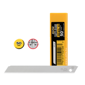 Olfa AB-SOL-50 - Spare 9mm Solid Blade, 50 Pack - 6pc