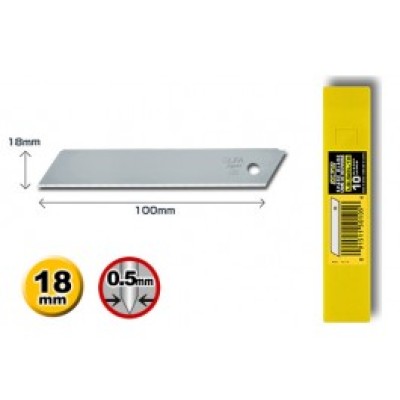 Olfa LB-SOL/10 Spare Solid Blades - 6pc Olfa LB-SOL/10 Spare Solid Blades - 6pc