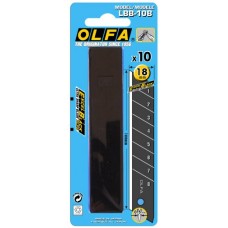 Olfa LBB-10B Spare 18mm Excel Black Speed Blades - 6pc