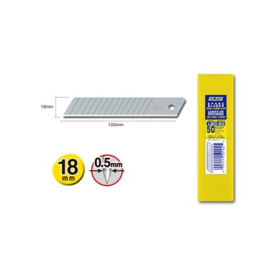 Olfa LBD-50 Spare 18mm Double Segments Heavy-Duty Blades - 6pc Olfa LBD-50 Spare 18mm Double Segments Heavy-Duty Blades - 6pc