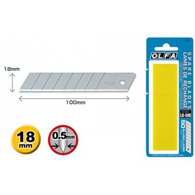 Olfa LB-50B 18mm Spare Blades Olfa LB-50B 18mm Spare Blades