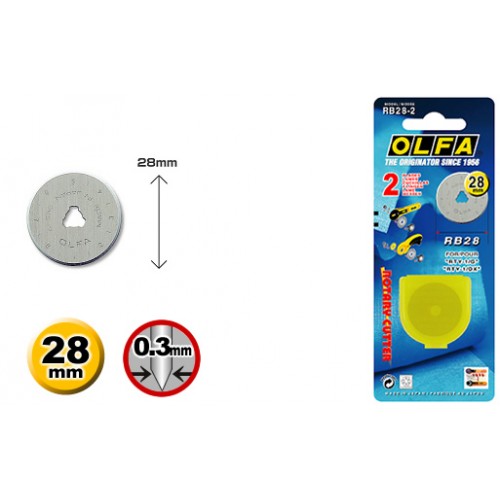Olfa Spare Blade RB28-2 - 28mm - 6pc